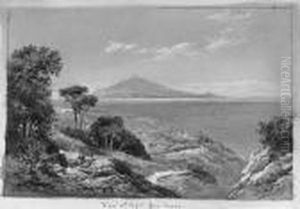 View Of Capri From Massa by Charles Rowbotham