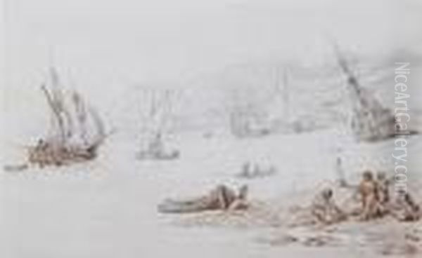 Figures In On The Beach - view 1