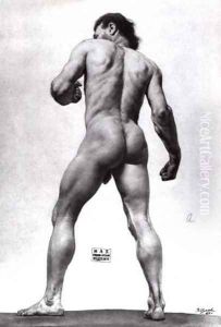 Man by Vasilij Ivanovic Surikov