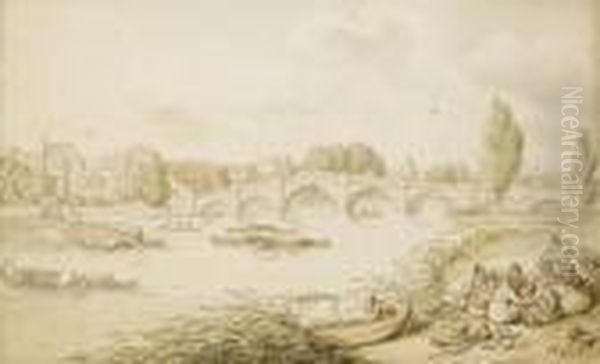 Richmond Bridge, London - view 1