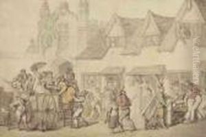Figures Outside A Coaching Inn by Thomas Rowlandson