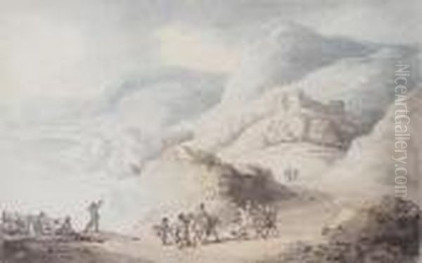 A Rocky Bay With A Castle - view 1