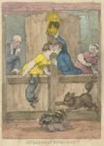 A Cat In Pattens by Thomas Rowlandson