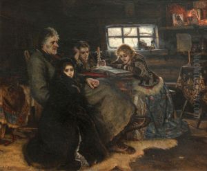 The Menshikov Family in Beriozovo, 1883 by Vasilij Ivanovic Surikov