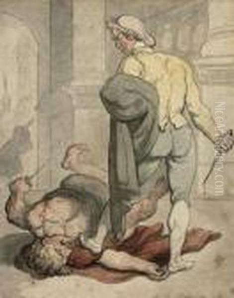 A Roman Quarrel - view 1