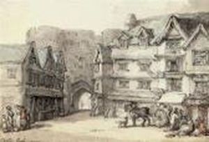 Exeter Gaol, Devon by Thomas Rowlandson