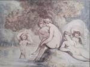 The Bathers by Thomas Rowlandson