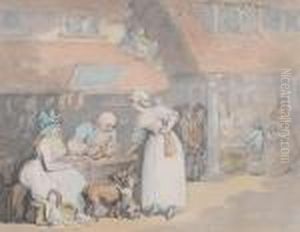 At The Cobblers by Thomas Rowlandson