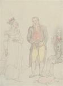 Asking Their Permission by Thomas Rowlandson