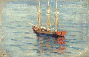 Sailboat by Vasilij Ivanovic Surikov