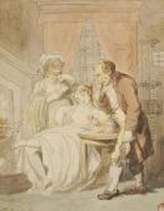 "the Fair Captive", Interior Of A Debtors Prison by Thomas Rowlandson