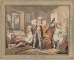An Italian Family by Thomas Rowlandson