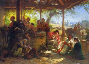 By the Well by Alois Schonn