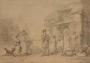 The Blind Piper by Thomas Rowlandson