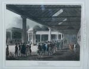 Tattersall's Horse Repository by Thomas Rowlandson