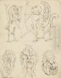 Beelzebub's Offspring by Thomas Rowlandson