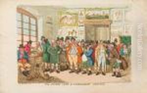 The Jockey Club Or Newmarket Meeting by Thomas Rowlandson