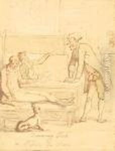 Running Tick, Or Modesty For Money by Thomas Rowlandson
