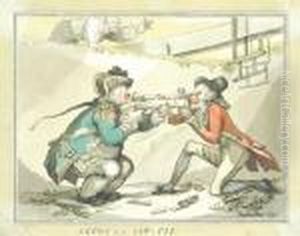 Slugs In A Saw-pit by Thomas Rowlandson