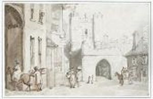 Micklegate Bar, York by Thomas Rowlandson