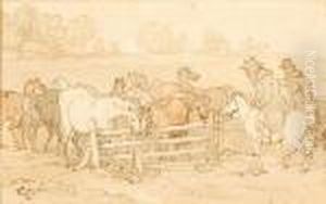 The Horse Inspection by Thomas Rowlandson