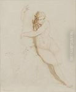 Study Of A Female Nude by Thomas Rowlandson