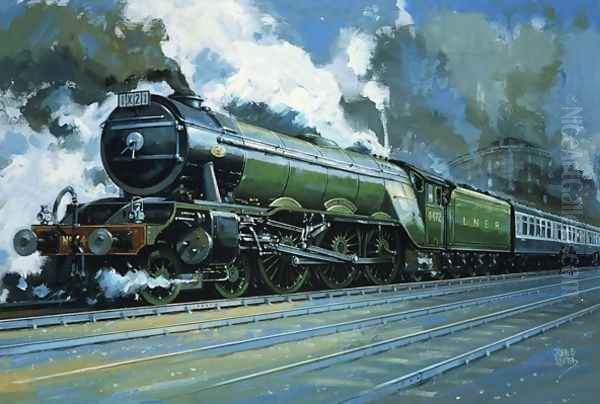 Unidentified steam train - view 1
