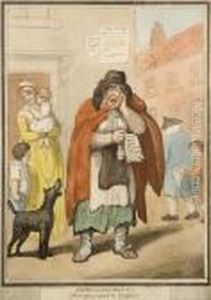 A Set Of Eight 'cries Of London' by Thomas Rowlandson