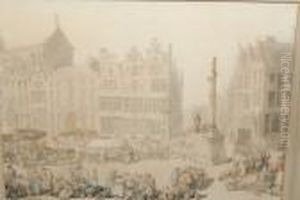 Market Day, Antwerp by Thomas Rowlandson