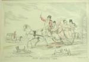 Irish Jaunting Carr by Thomas Rowlandson