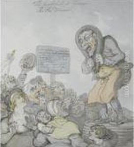 The Grinning Match by Thomas Rowlandson
