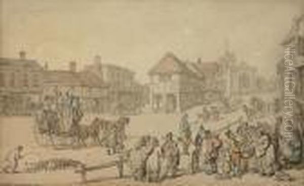 A Busy Day On The High Street, Barnet, Middlesex - view 1