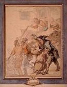 Watercollor On Paper by Thomas Rowlandson