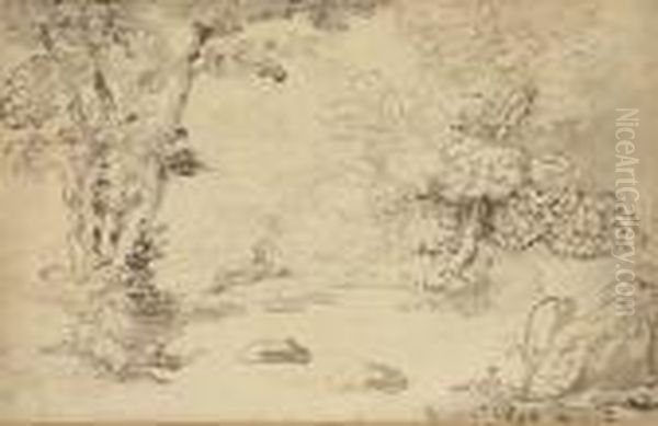 Jacques Resting In The Forest Of Arden - view 1