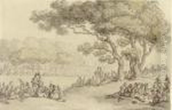 An Encampment Of Troops - view 1