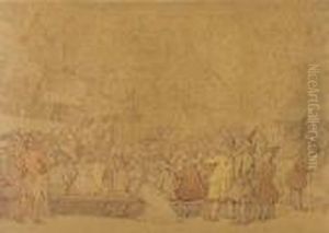 James Christie's Auction Rooms by Thomas Rowlandson