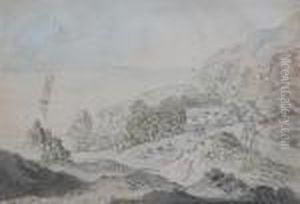 River Landscape by Thomas Rowlandson