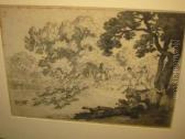 Fox Hunting Scene - view 1