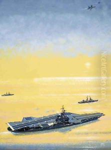 A carrier of the US Midway Class as used on World War II by John S. Smith