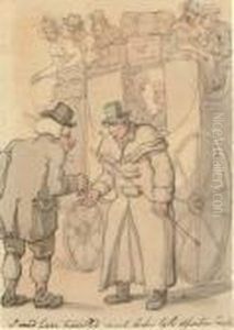 I Could Have Travelled Much Cheaper By The Opposition Coach by Thomas Rowlandson