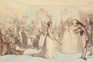 Matthew Bramble's Trip To Bath: The Rout by Thomas Rowlandson