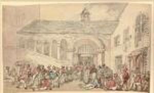 A Rest From Battle by Thomas Rowlandson