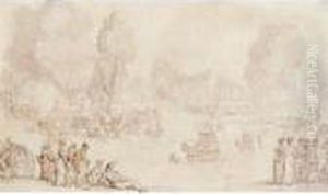 Fair At Parson's Green; And The Dartford Coach Before A Road-side Inn by Thomas Rowlandson