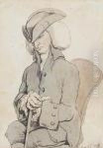 The Seated Gentleman by Thomas Rowlandson
