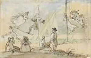 Sydney Gardens, Bath by Thomas Rowlandson