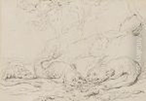 Sea Serpents On The Shore; A Study Of A Man Sea Serpents On The Shore; A Study Of A Man