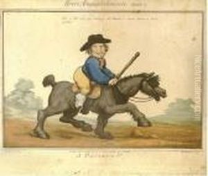 Horse Acomplishments/a Paviour!! by Thomas Rowlandson