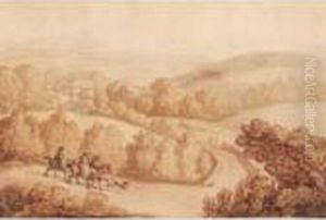 Men On Horseback In A Landscape