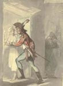 Men Have Their Entrances And Exits by Thomas Rowlandson