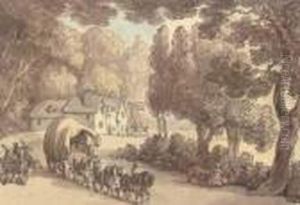 The Woolpack Inn by Thomas Rowlandson